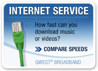 Compare Speeds: CenturyLink Broadband Internet Access versus Dial-Up